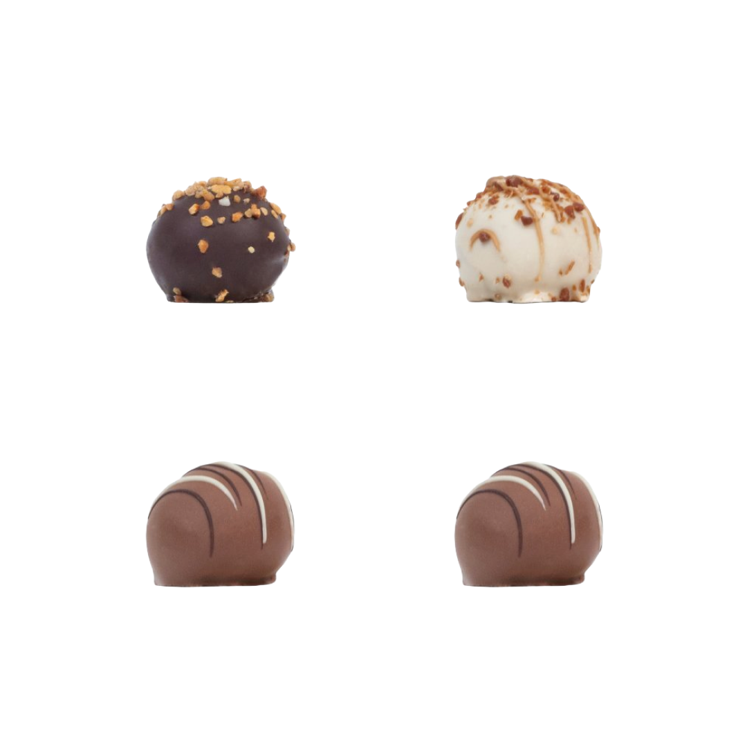Truffle Box 4 pieces - Salt Caramel, Caramel, Licorice, Strawberry