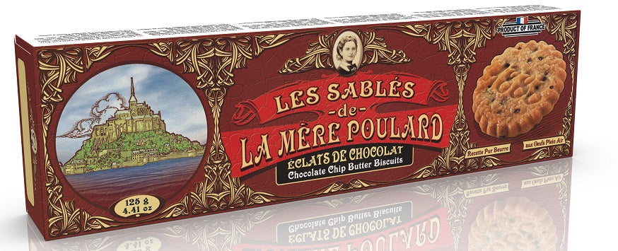 Biscuiterie La Mère Poulard - "Les Sables" Chocolate Chips Butter Biscuits