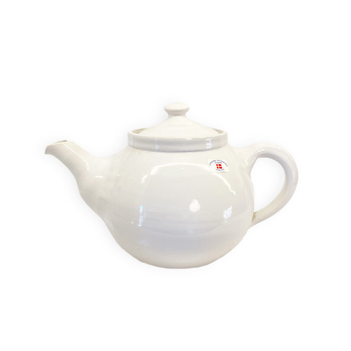 Tea pot white from Birkerød Pottery