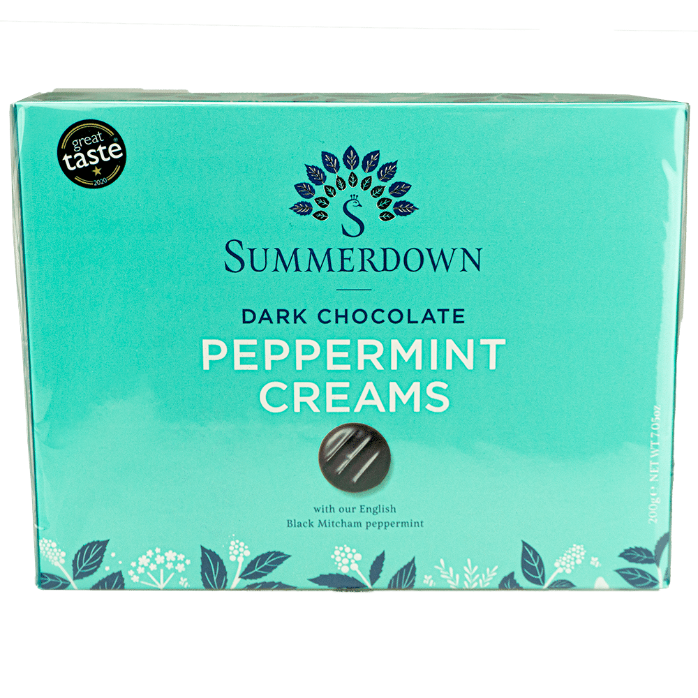 "Peppermint Creams" med mørk chokolade