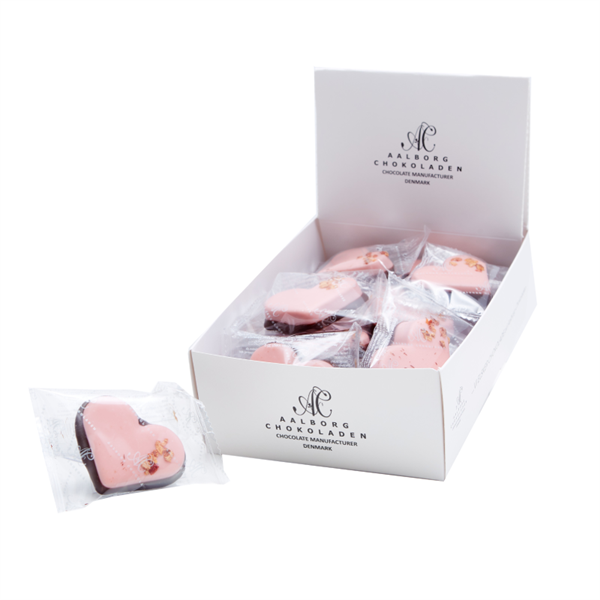 Marzipan Heart with Strawberry Chocolate