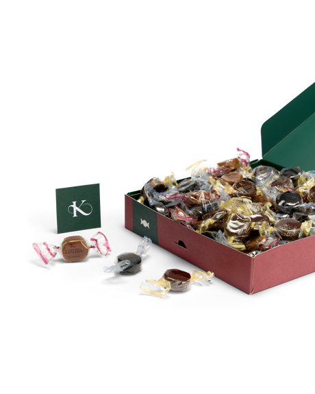 Merry Christmas Caramels in a Box
