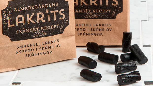 Wine gum and licorice from Almaregården