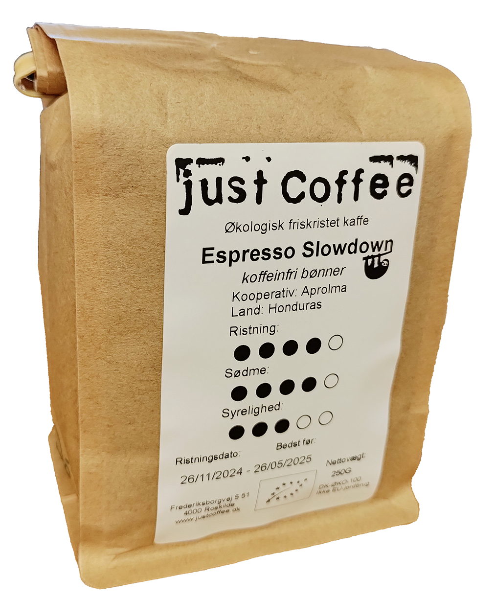 ESPRESSO Slowdown Koffeinfri Kaffe Økologisk (Just Coffee)