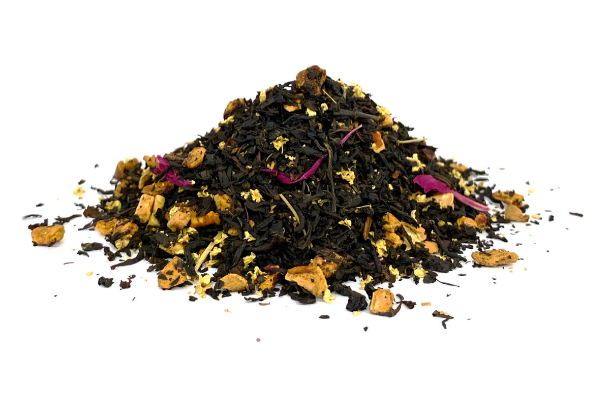 Stikkelsbær og Hyldebær sort te-Sort Aroma Te-nordic-tea.dk