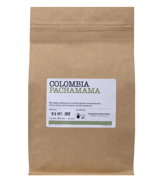 Strandvejsristeriet: Colombia Pachamama kaffe grønne bønner økologisk
