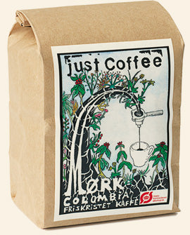 Mørk Colombia kaffe økologisk