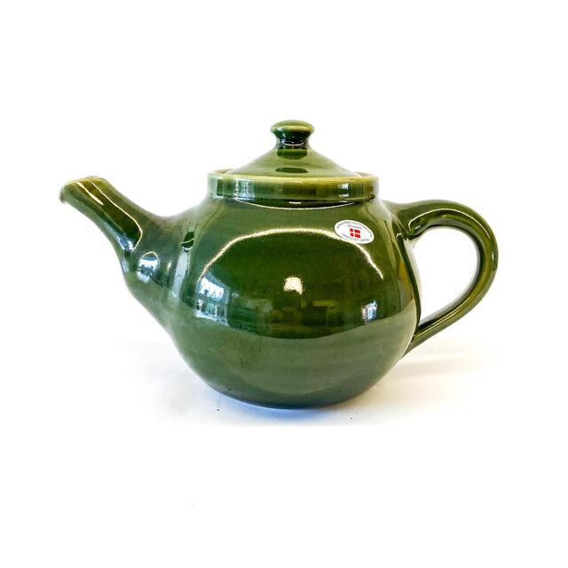 Te-potter grønne-Kander fra Birkerød Pottemageri-nordic-tea.dk