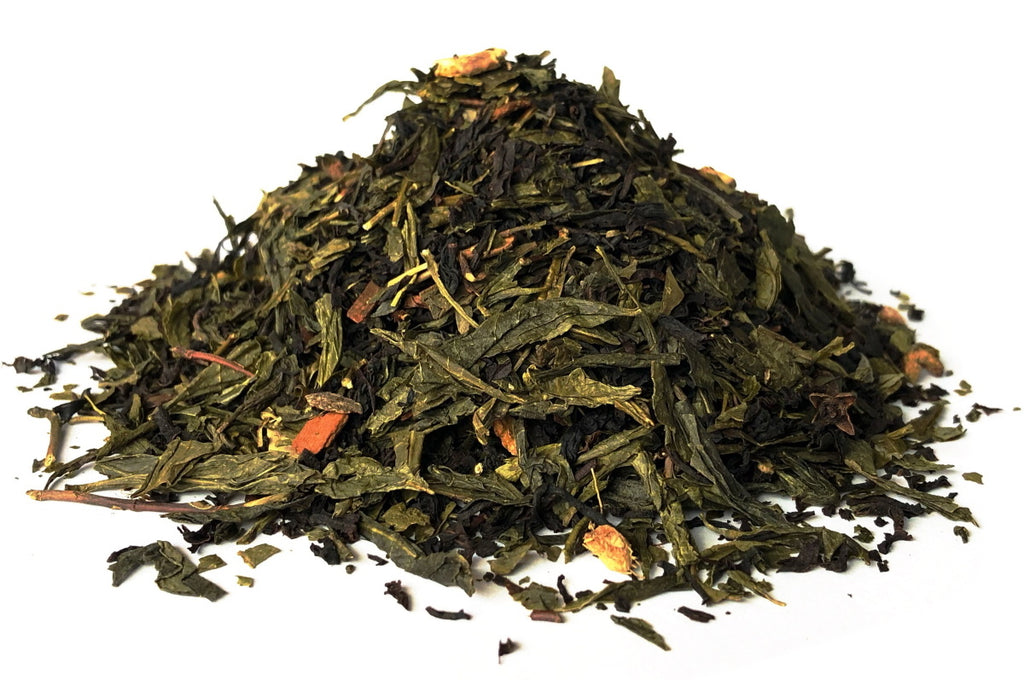 Chai Kashmir sort/grøn te