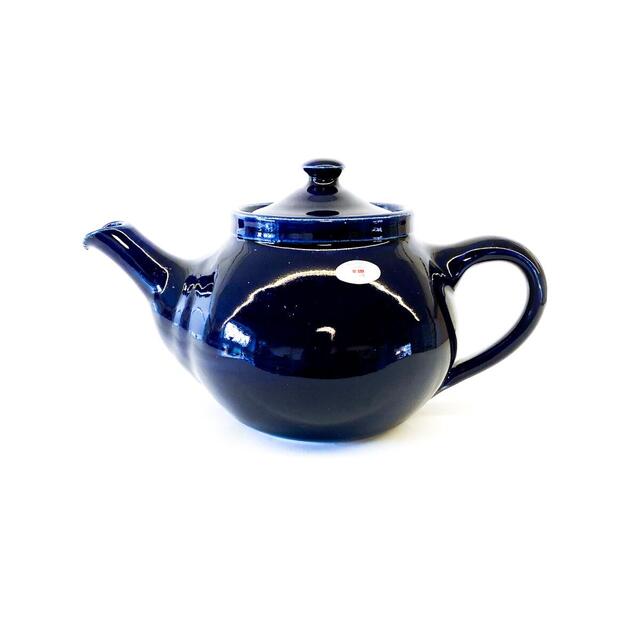 Te-potter mørk blå-Kander fra Birkerød Pottemageri-nordic-tea.dk