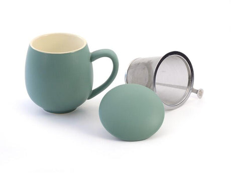 Te-krus porcelæn SARA mat petrolium