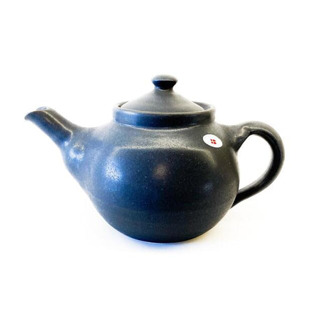 Te-potter mat sort-Kander fra Birkerød Pottemageri-nordic-tea.dk