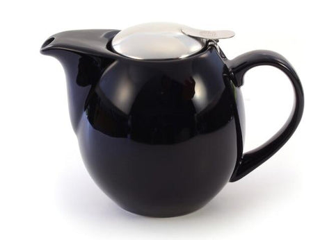 Te-kande porcelæn SARA sort 0,9 l